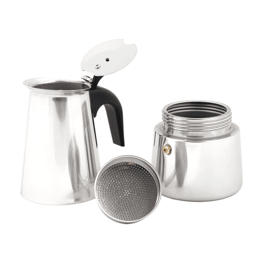 Cafeteira Moka Any Morning inox 200ml indução 4 chávenas
