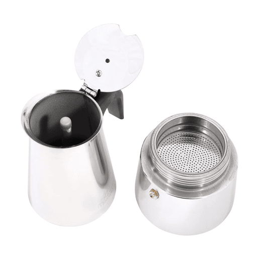 Cafeteira Moka Any Morning inox 200ml indução 4 chávenas
