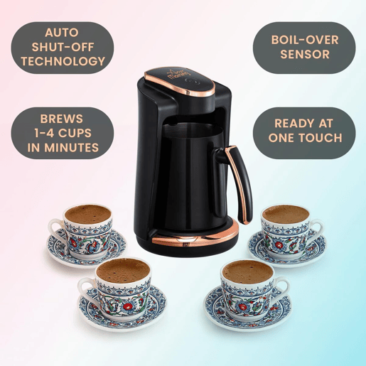 Cafeteira turca Any Morning 250ml inox auto desligamento 400W