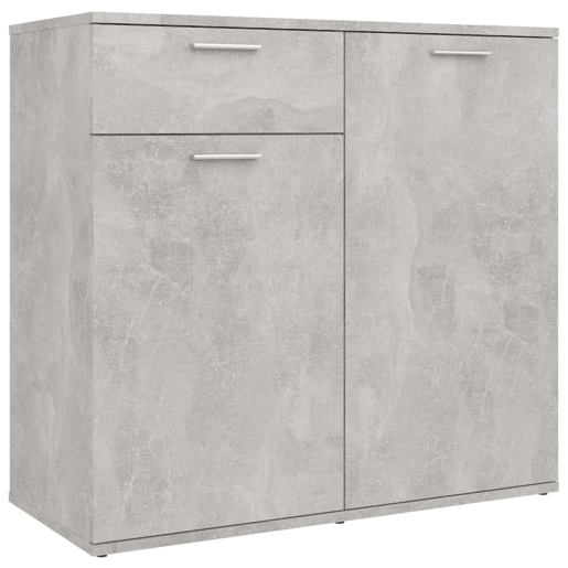 Aparador - Bufete - Móvei de apoio 80x36x75 cm derivados de madeira cinzento cimento pt2846