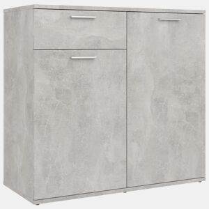 Aparador - Bufete - Móvei de apoio 80x36x75 cm derivados de madeira cinzento cimento pt2846