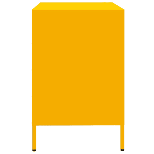 Aparador - Bufete - Móvei de apoio 68x39x58,5 cm aço laminado a frio amarelo mostarda pt108