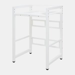 Prateleira para máquina de lavar Hökangend prateleira regulável em altura 105x73x63 cm branco en.casa