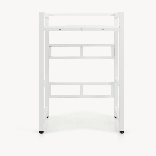 Prateleira para máquina de lavar Hökangend prateleira regulável em altura 105x73x63 cm branco en.casa Prateleira para máquina de lavar Hökangend prateleira regulável em altura 105x73x63 cm branco en.casa