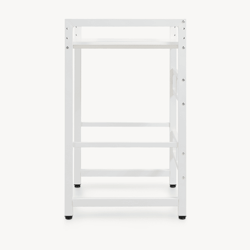 Prateleira para máquina de lavar Hökangend prateleira regulável em altura 105x73x63 cm branco en.casa Prateleira para máquina de lavar Hökangend prateleira regulável em altura 105x73x63 cm branco en.casa