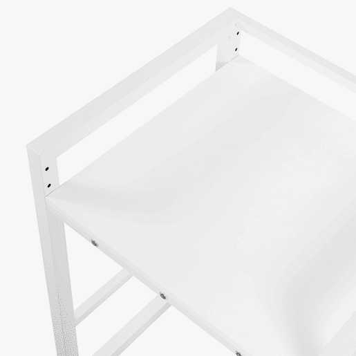 Prateleira para máquina de lavar Hökangend prateleira regulável em altura 105x73x63 cm branco en.casa Prateleira para máquina de lavar Hökangend prateleira regulável em altura 105x73x63 cm branco en.casa