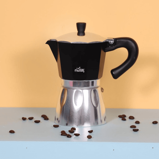 Cafeteira Italiana Any Morning Espresso 240 ml Preto 6 Copos