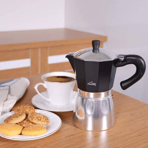Cafeteira Italiana Any Morning Espresso 240 ml Preto 6 Copos