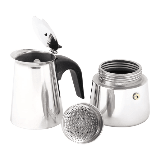 Cafeteira Moka Any Morning inox 300 ml indução 6 chávenas