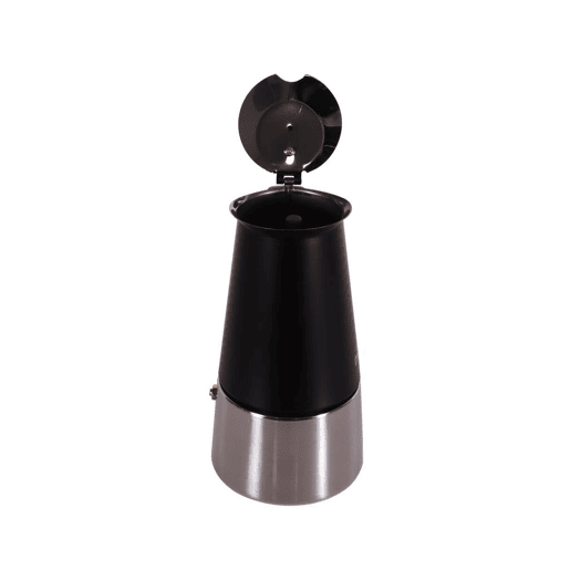 Cafeteira Espresso Any Morning inox 300 ml preta indução