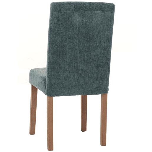 Conjunto de 2 cadeiras de jantar com encosto alto em tecido chenille verde com pés de madeira clara 04_0007325