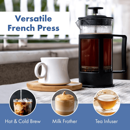 Any Morning Cafeteira Prensa Francesa inoxvidro 350 ml