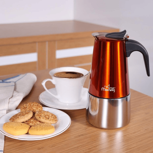 Cafeteira Espresso Any Morning 300ml inox fácil de limpar
