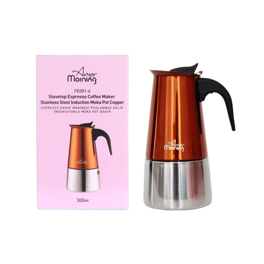 Cafeteira Espresso Any Morning 300ml inox fácil de limpar