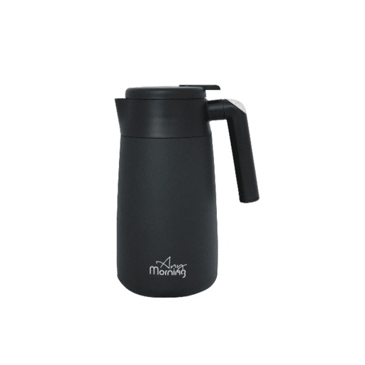 Tetera térmica Any Morning inox 1,2L silicone preta