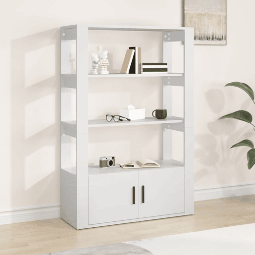 Aparador - Bufete - Móvei de apoio 80x30x119,5 cm derivados de madeira branco pt2520