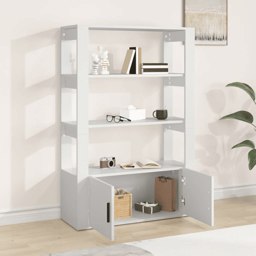 Aparador - Bufete - Móvei de apoio 80x30x119,5 cm derivados de madeira branco pt2520