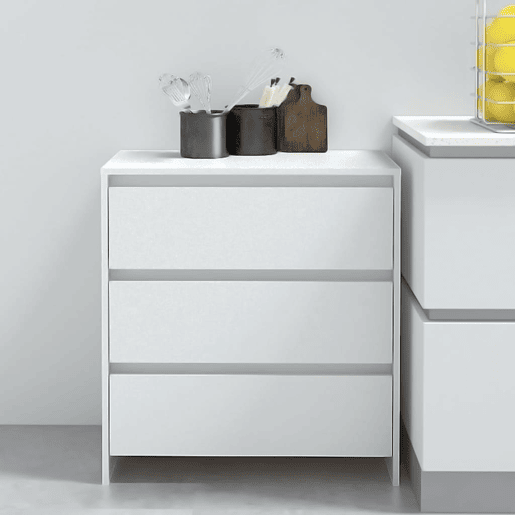 Aparador - Bufete - Móvei de apoio 70x41x75 cm derivados de madeira branco pt2518