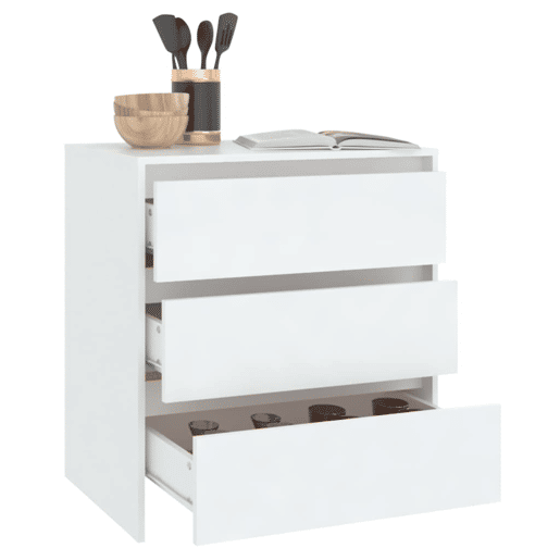 Aparador - Bufete - Móvei de apoio 70x41x75 cm derivados de madeira branco pt2518