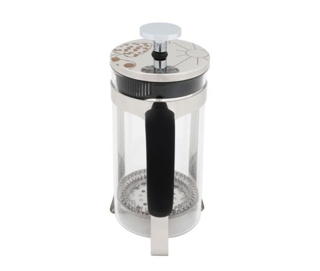 Cafetera de émbolo any morning espresso negro plateado 600 ml
