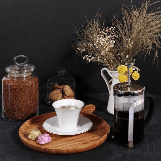 Cafeteira de Êmbolo Any Morning Espresso Preto Prateado 600 ml