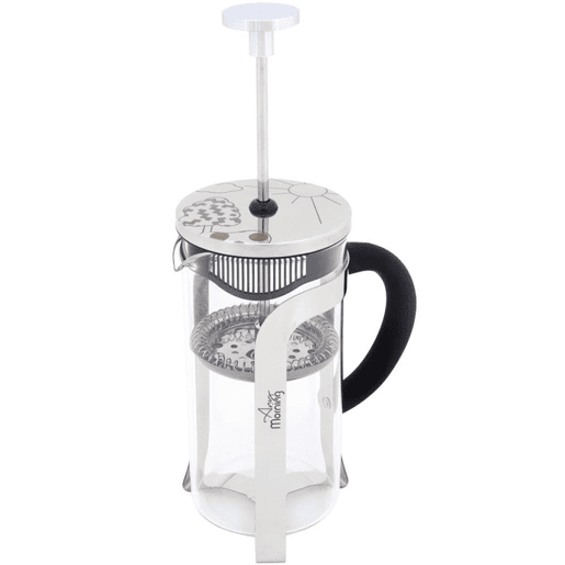Cafeteira de Êmbolo Any Morning Espresso Preto Prateado 600 ml
