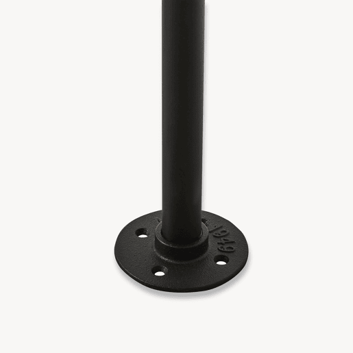 Suporte de parede para varão de roupa Kenävatka 222x105x31 cm aço preto en.casa Suporte de parede para varão de roupa Kenävatka 222x105x31 cm aço preto en.casa