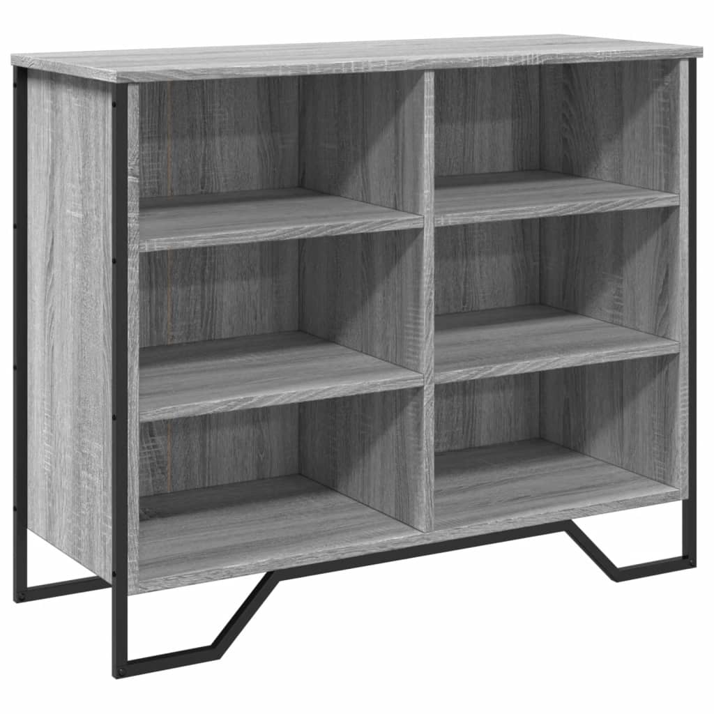 Aparador - Mueble de almacenamiento 91 Roble/ Gris