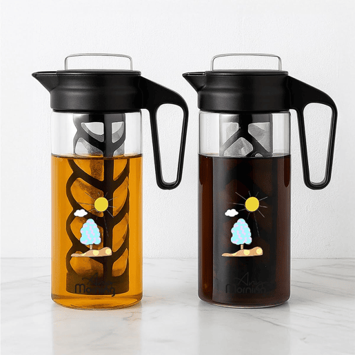 Cafeteira Cold Brew Any Morning 1,3L Vidro Borossilicato Preta