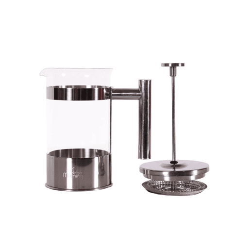 Cafeteira prensa francesa Any Morning 600 ml inox e vidro preto