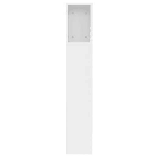 Cabeceira com arrumação acessório de cabeceira mesa de cabeceira prateleira 120 x 18,5 x 104,5 cm MDF branco TDL0200110