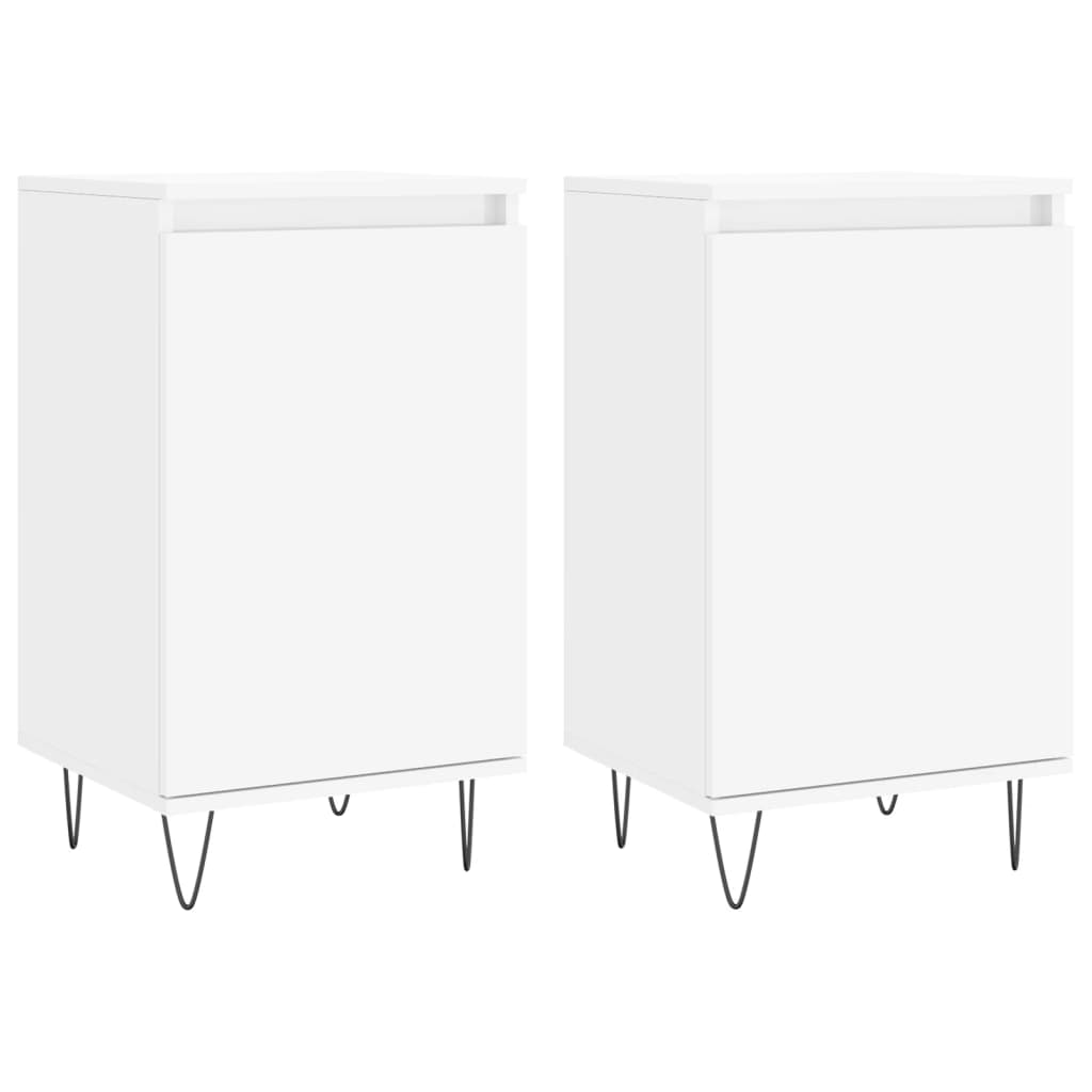 Aparador - Mueble de almacenamiento 2 uds 40 Blanco