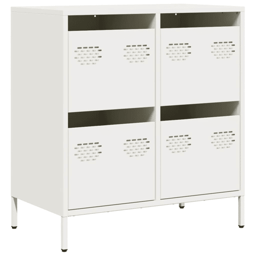 Aparador - Bufete - Móvei de apoio 68x39x73,5 cm aço laminado a frio branco pt2284