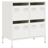 Aparador - Bufete - Móvei de apoio 68x39x73,5 cm aço laminado a frio branco pt2284