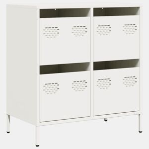 Aparador - Bufete - Móvei de apoio 68x39x73,5 cm aço laminado a frio branco pt2284
