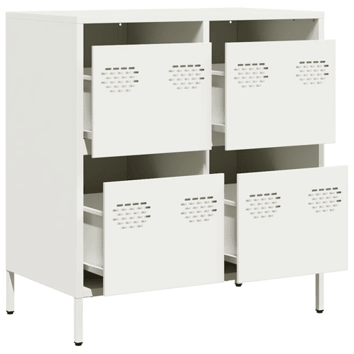 Aparador - Bufete - Móvei de apoio 68x39x73,5 cm aço laminado a frio branco pt2284