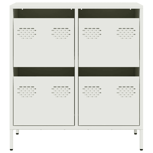 Aparador - Bufete - Móvei de apoio 68x39x73,5 cm aço laminado a frio branco pt2284