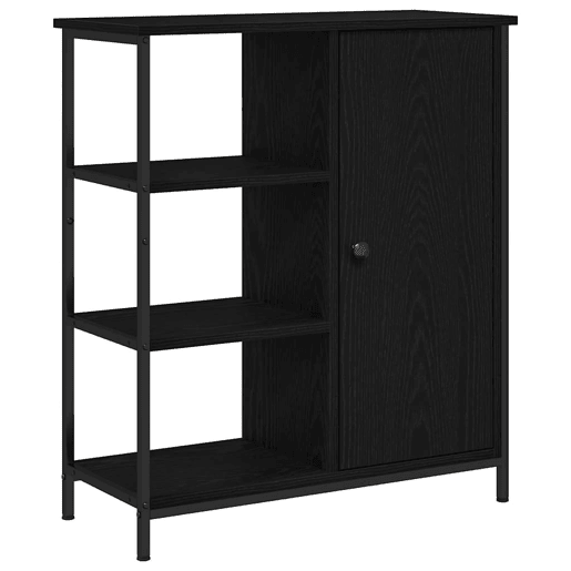 Bufete - Móvei de apoio Carvalho Preto 70 x 30 x 80 cm pt5008