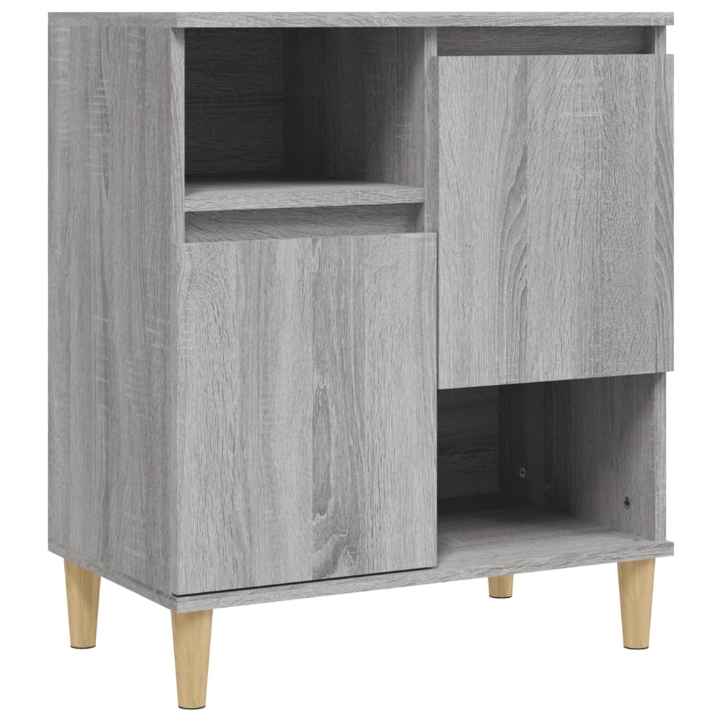Aparador - Mueble de almacenamiento 60 Roble/ Gris