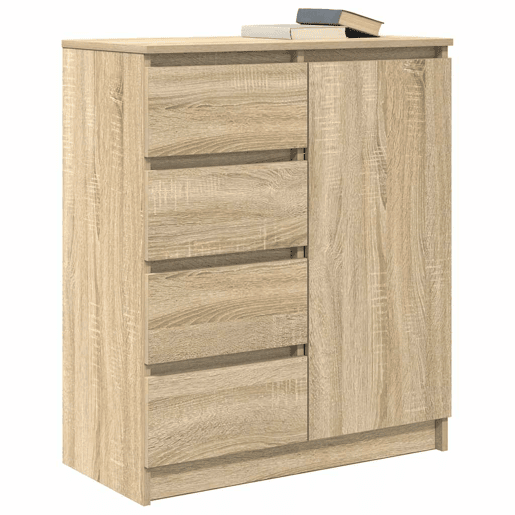 Aparador - Bufete - Móvei de apoio com gavetas derivados de madeira carvalho sonoma pt1838