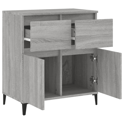 Aparador - Bufete - Móvei de apoio 60x35x70 cm derivados de madeira cinzento sonoma pt2884