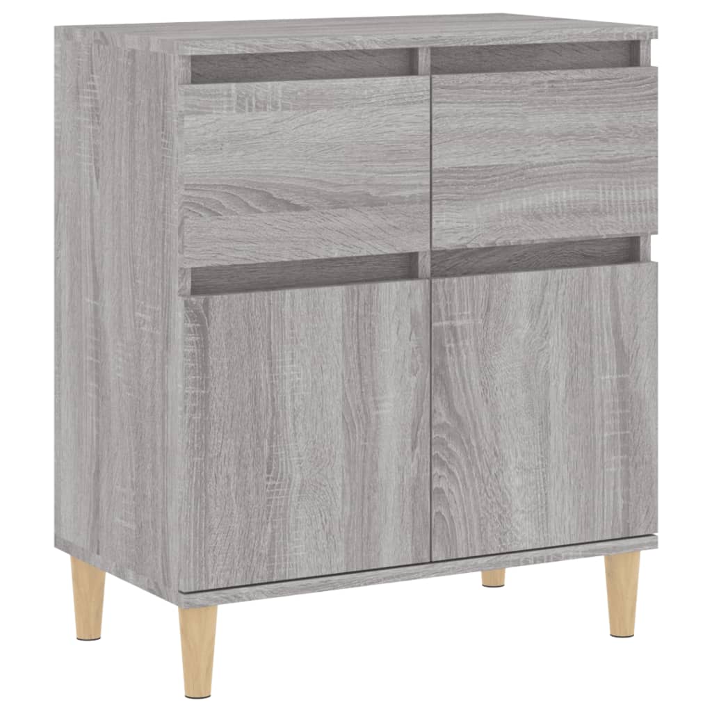 Aparador - Mueble de almacenamiento 60 Roble/ Gris