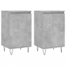 Aparadores - Bufetes - Móveis de apoio 2 pcs 40x35x70 cm derivados de madeira cinza cimento pt5180