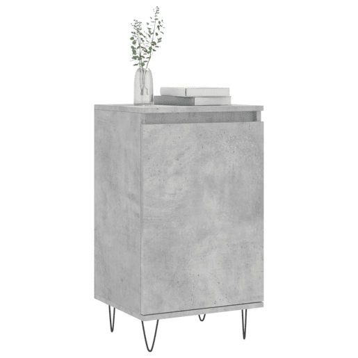 Aparadores - Bufetes - Móveis de apoio 2 pcs 40x35x70 cm derivados de madeira cinza cimento pt5180
