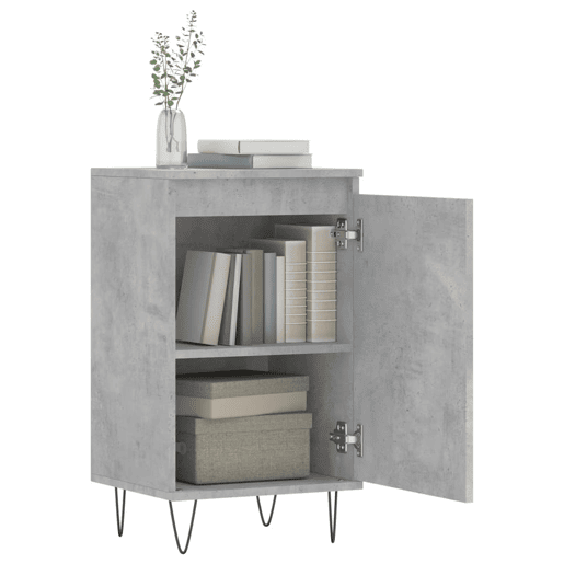 Aparadores - Bufetes - Móveis de apoio 2 pcs 40x35x70 cm derivados de madeira cinza cimento pt5180