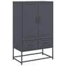 Armário alto - Bufete - Móvei de apoio 68x39x111,5 cm aço antracite pt2200