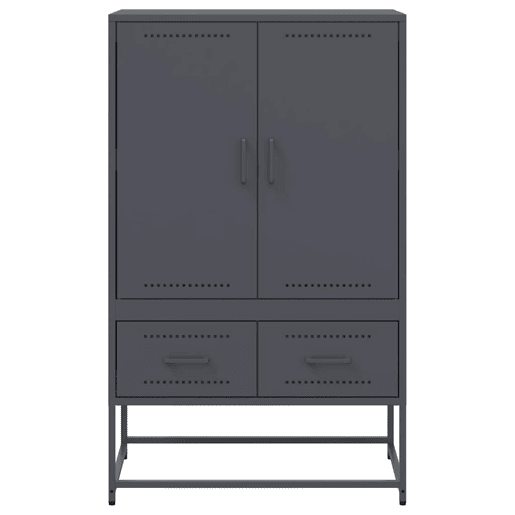 Armário alto - Bufete - Móvei de apoio 68x39x111,5 cm aço antracite pt2200