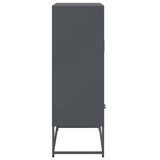 Armário alto - Bufete - Móvei de apoio 68x39x111,5 cm aço antracite pt2200