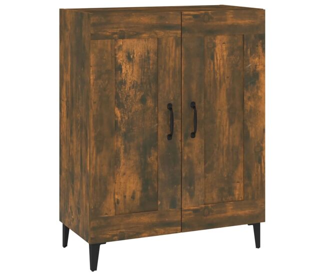 Aparador - mueble de almacenamiento de madera de ingeniería roble ahumado 69,5x34x90 cm es3612
