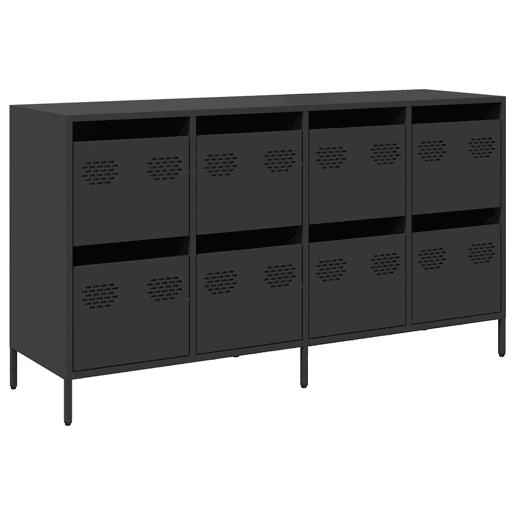 Aparador - Bufete - Móvei de apoio 135x39x73,5 cm aço laminado a frio preto pt2296